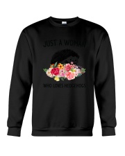 Just A Woman Hedgehogs Crewneck Sweatshirt thumbnail