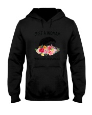 Just A Woman Hedgehogs Hooded Sweatshirt thumbnail