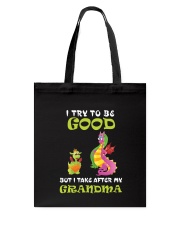 I Try To Be Good Dragon Tote Bag thumbnail