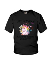 Coffee And Unicorn Youth T-Shirt thumbnail