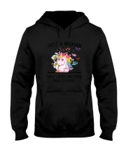 Coffee And Unicorn Hooded Sweatshirt thumbnail