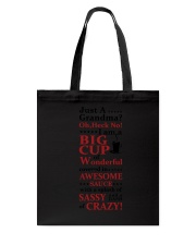 Just A Grandma Crazy Funny Tote Bag thumbnail