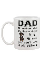 Dad Dachshund Mug back