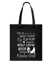 Wolf Sassy Talking Tote Bag thumbnail