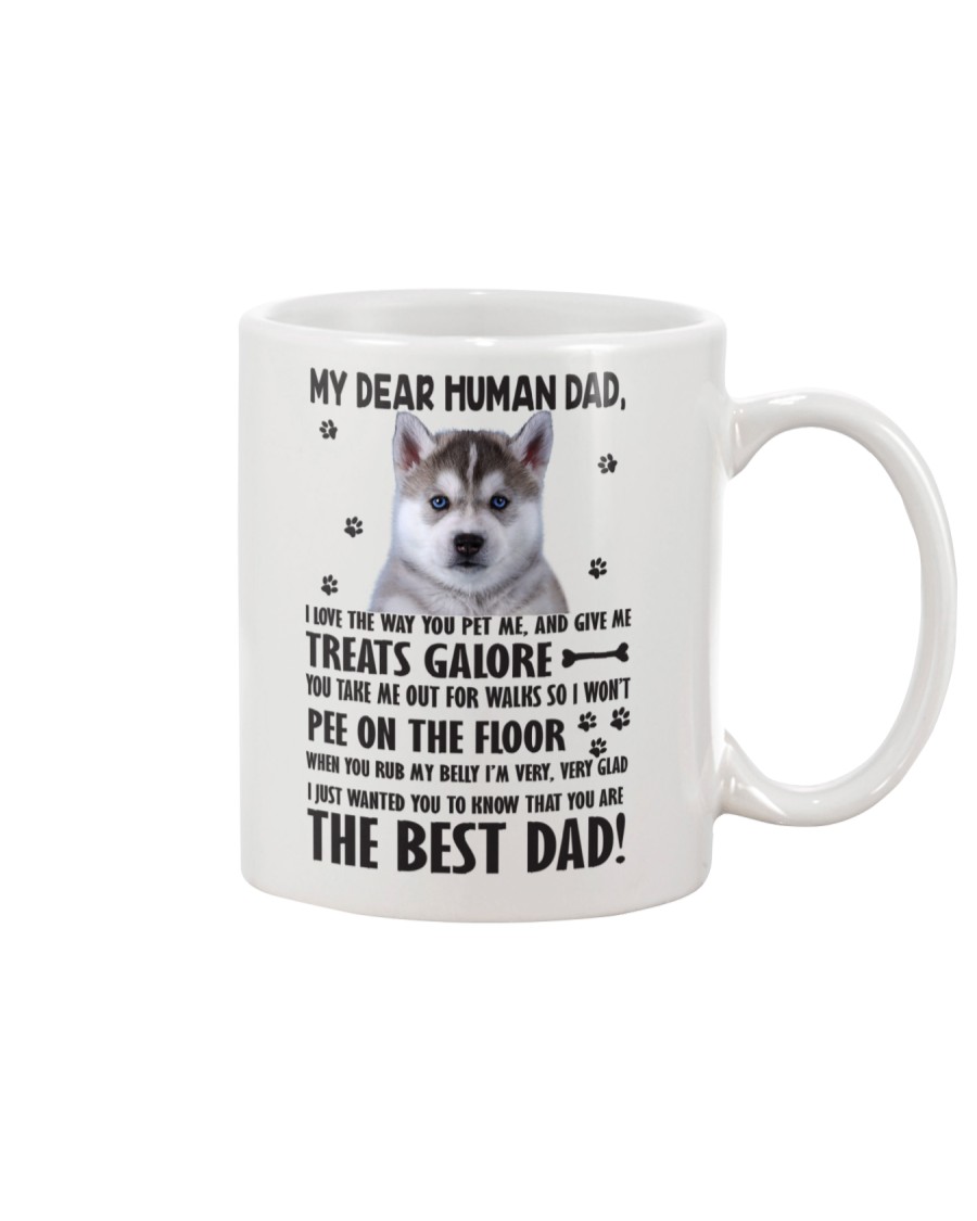 Human Dad Siberian Husky Mug