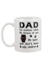 Dad Black Cat Mug back