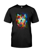 Siberian Husky Autism Classic T-Shirt front