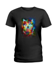 Siberian Husky Autism Ladies T-Shirt thumbnail