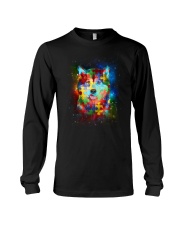 Siberian Husky Autism Long Sleeve Tee thumbnail