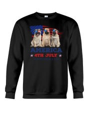4th July Pug Crewneck Sweatshirt thumbnail