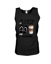 Flip Flops Coffee Unisex Tank thumbnail