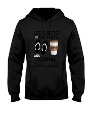 Flip Flops Coffee Hooded Sweatshirt thumbnail