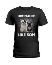 French Bulldog Like Father Like Son Ladies T-Shirt thumbnail