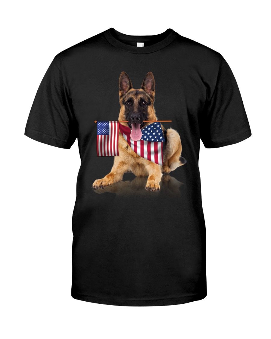 Flag German Shepherd Classic T-Shirt