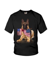 Flag German Shepherd Youth T-Shirt thumbnail