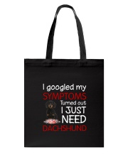Dachshund Symptoms Tote Bag thumbnail