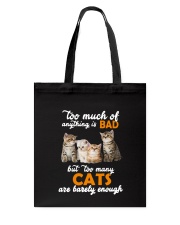 Cat Barely Enough Tote Bag thumbnail