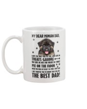 Human Dad German Shepherd Mug back