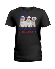 4th July Shih Tzu Ladies T-Shirt thumbnail