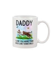 Daddy I Love You More American Pit Bull Terrier Mug front