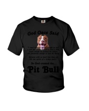 Pitbull God Said Youth T-Shirt thumbnail