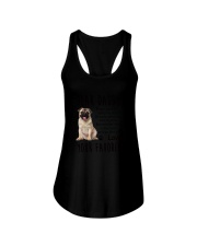 Daddy Pug Ladies Flowy Tank thumbnail