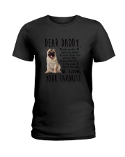 Daddy Pug Ladies T-Shirt thumbnail