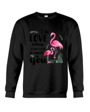 Flamingo I Love You Crewneck Sweatshirt thumbnail