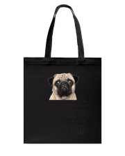 Human Dad Pug Tote Bag thumbnail
