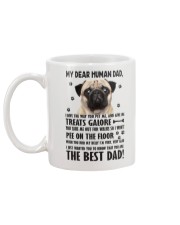 Human Dad Pug Mug back