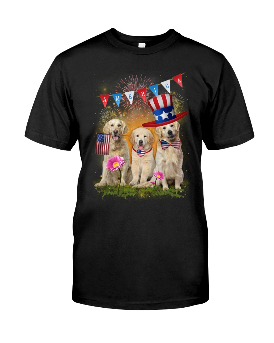 Golden Retriever America Classic T-Shirt
