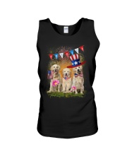 Golden Retriever America Unisex Tank thumbnail