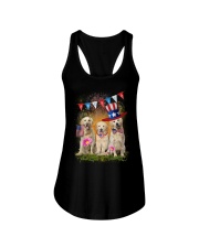 Golden Retriever America Ladies Flowy Tank thumbnail