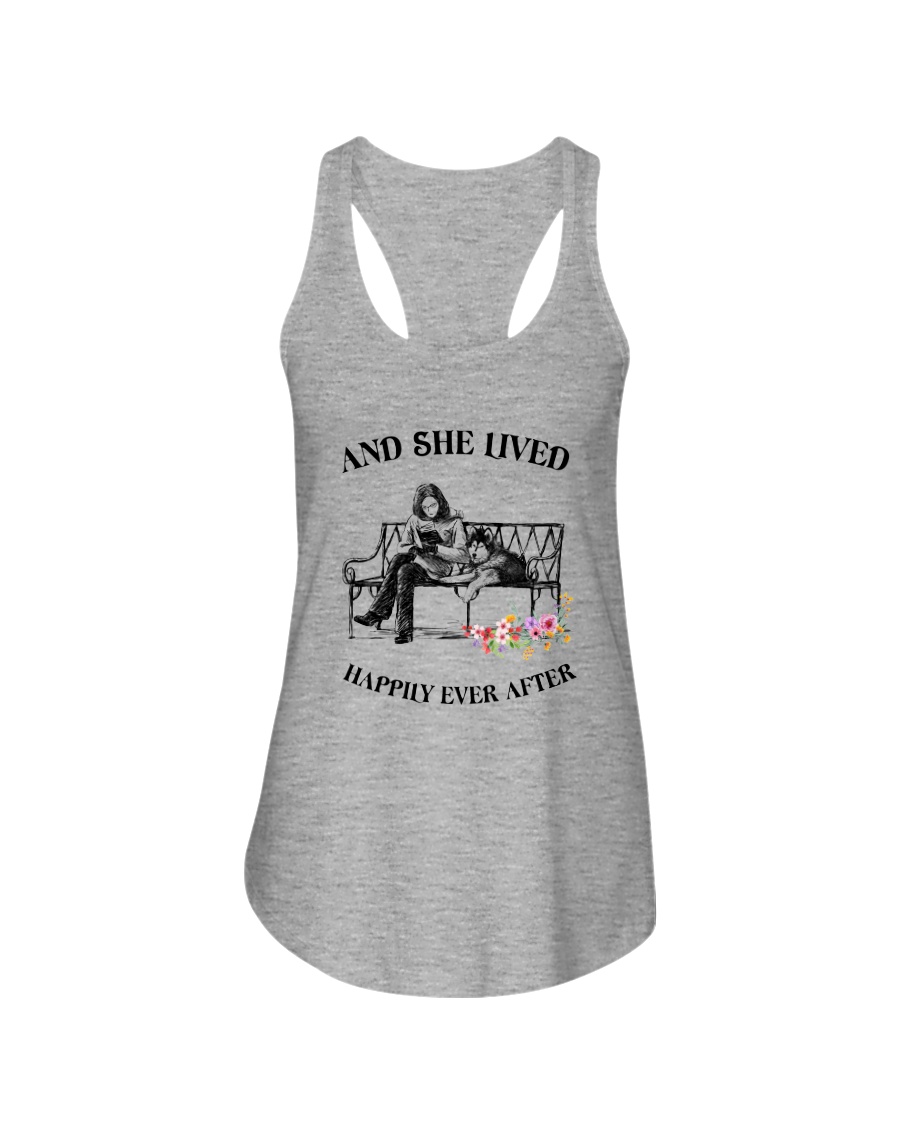 Siberian Husky Happily Ever After Ladies Flowy Tank