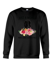 Just A Woman Guinea Pig Crewneck Sweatshirt thumbnail