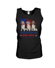 4th July Beagle Unisex Tank thumbnail