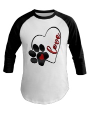 valentine Day Dog Moms shirts Baseball Tee thumbnail