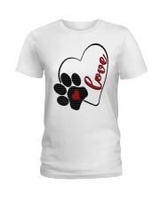 valentine Day Dog Moms shirts Ladies T-Shirt thumbnail