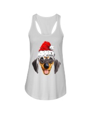 Santa Dachshund Christmas Long Sleeve T-Shirt Ladies Flowy Tank thumbnail