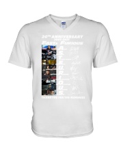 20th Annversary 2001-2021 Fast Furious V-Neck T-Shirt thumbnail