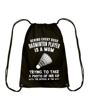 Behind every good Badminton player Drawstring Bag tile