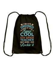 Super Cool 6th Grade Teacher Drawstring Bag tile