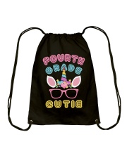 Fourth Grade Cutie - Unicorn Drawstring Bag tile