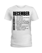 QUEENS ARE BORN IN DECEMBER Ladies T-Shirt tile