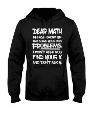 Dear math please grow up Hooded Sweatshirt tile