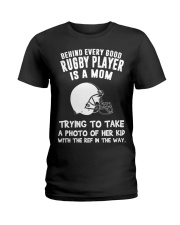 Behind every good Rugby player Ladies T-Shirt tile