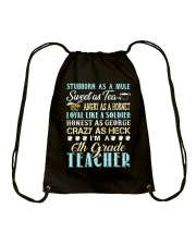 Stubborn As A Mule - 6th Grade Teacher Drawstring Bag tile