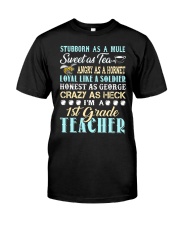 Stubborn As A Mule - 1st Grade Teacher Premium Fit Mens Tee tile