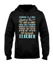 Stubborn As A Mule - 1st Grade Teacher Hooded Sweatshirt tile