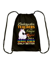 Kindergarten Teachers Like A Unicorn Drawstring Bag tile